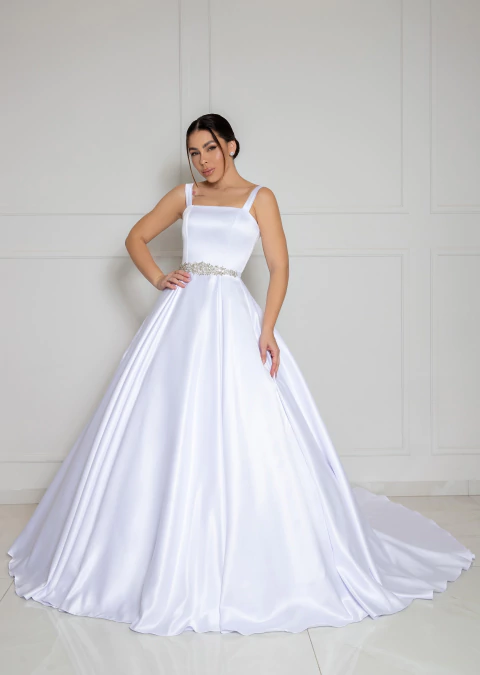 vestido de noiva cetim bucol inspiração