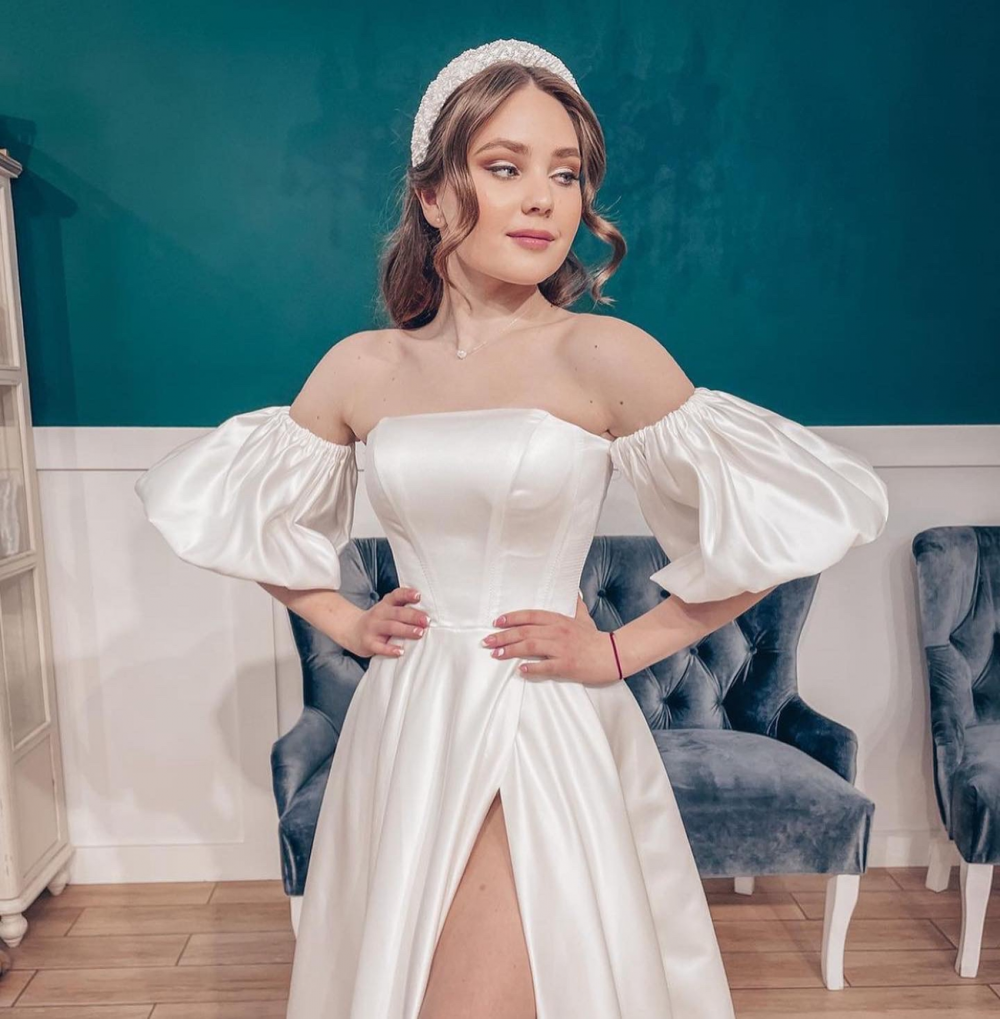 vestido de noiva cetim bucol