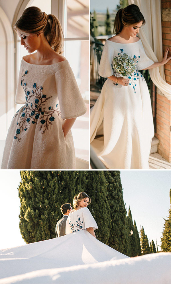 vestido de noiva com bordado de pedraria