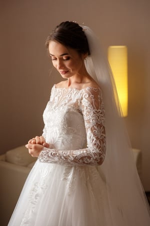 vestido de noiva com bordado colorido