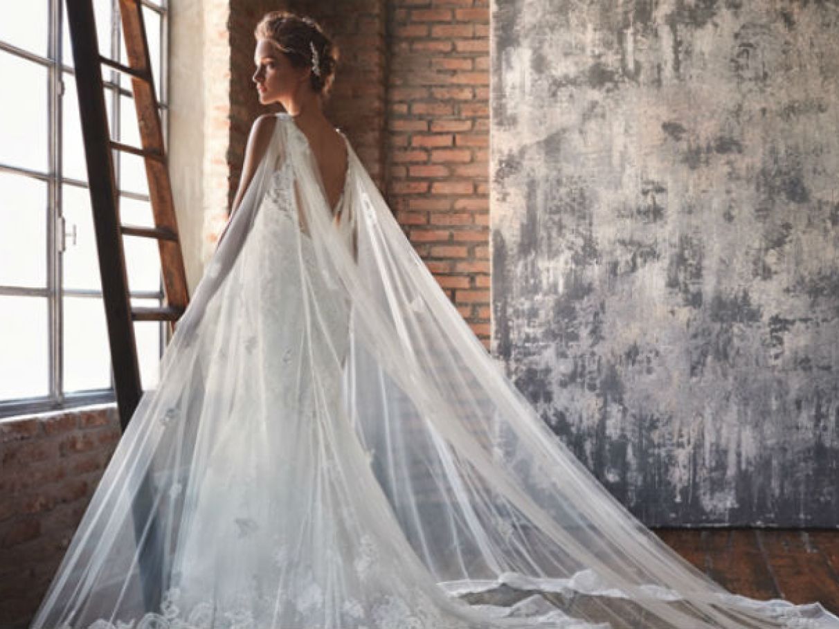 10 ideias vestido noiva capa longa para casamento