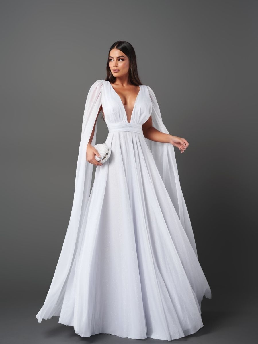 vestido noiva capa longa preço onde comprar barato