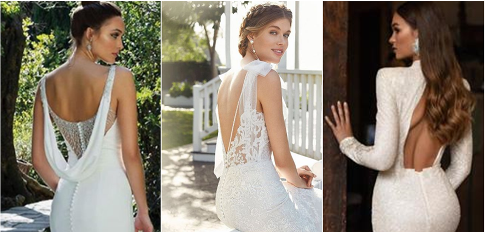 modelos de vestido de noiva com decote nas costas para se inspirar