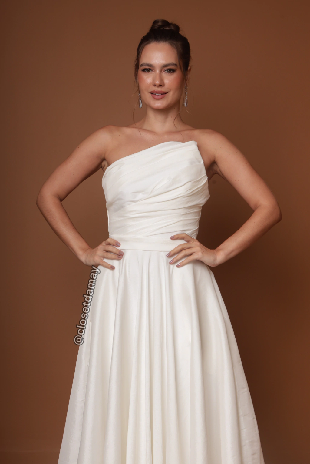 vestido de noiva com drapreado