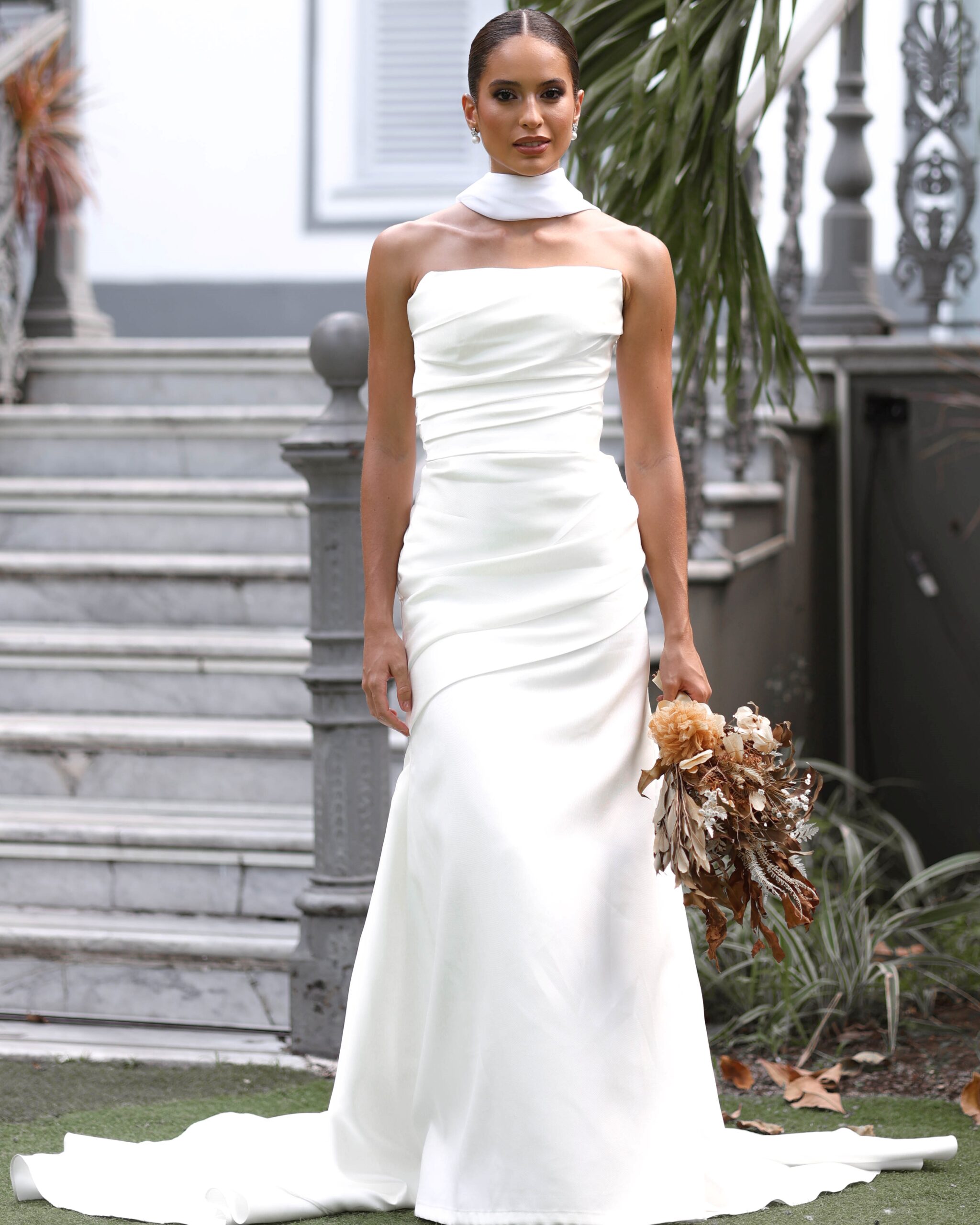 vestido de noiva com drapreado