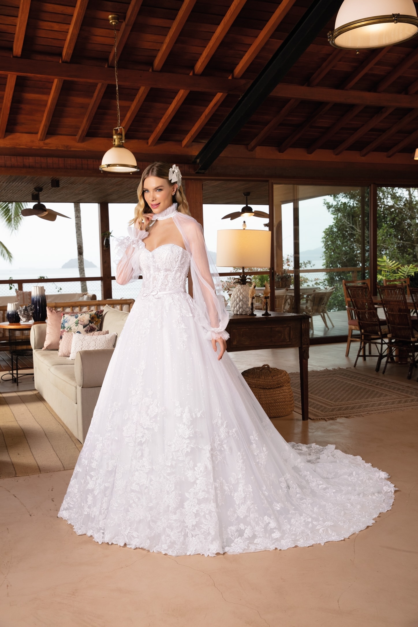 vestido de noiva com drapreado