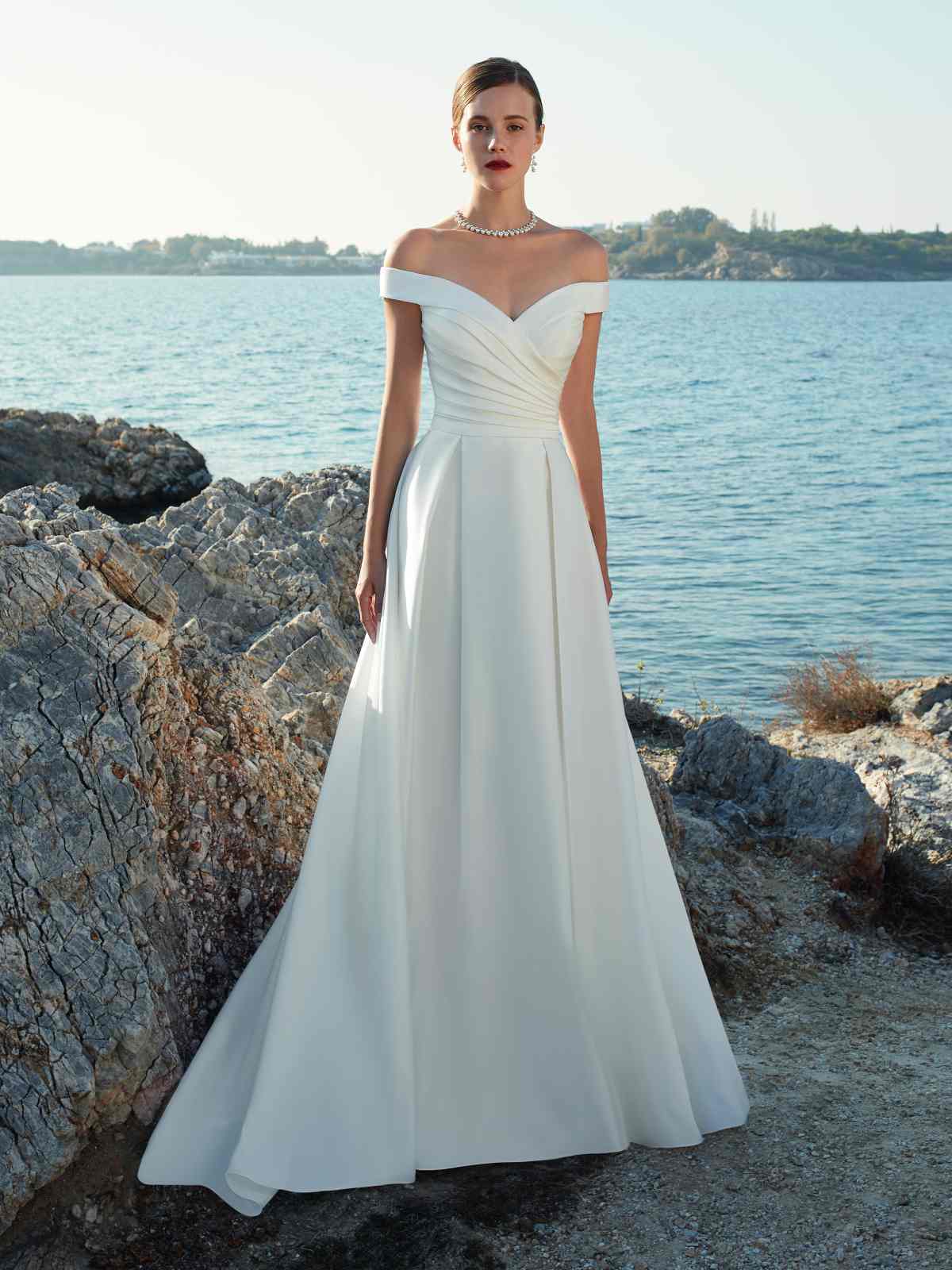 vestido de noiva com drapreado