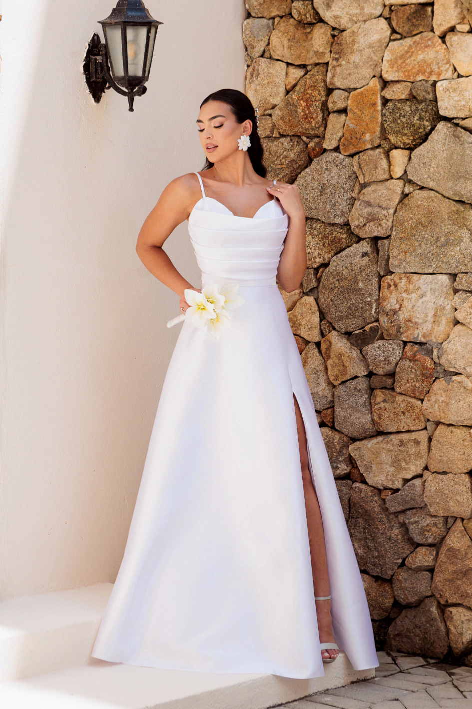 vestido de noiva com drapreado