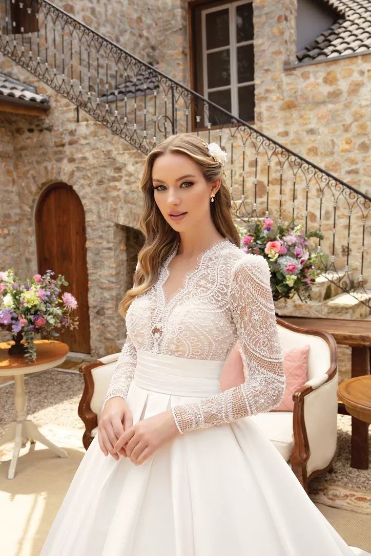 vestido de noiva com drapreado