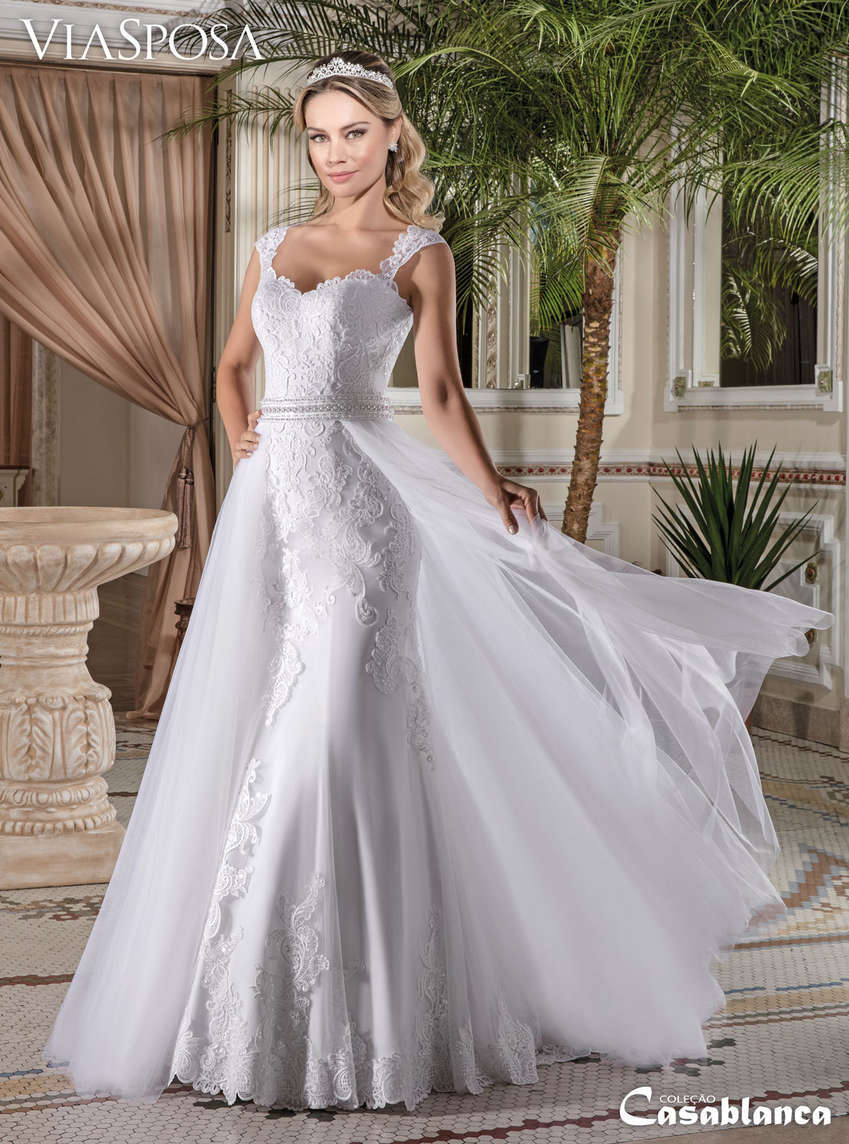 vestido de noiva com saia removível