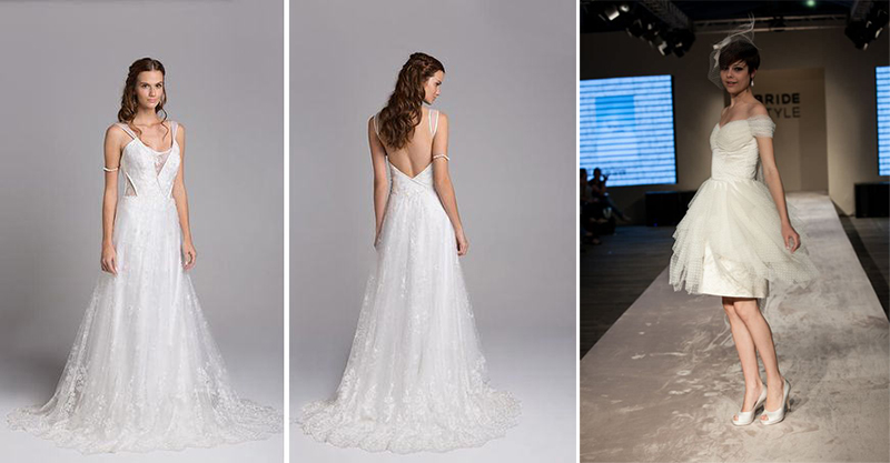 vestido de noiva com tule point d'esprit