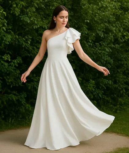 vestido de noiva crepe alfaiataria