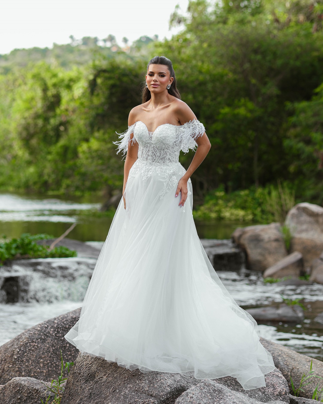 vestido de noiva decote coração