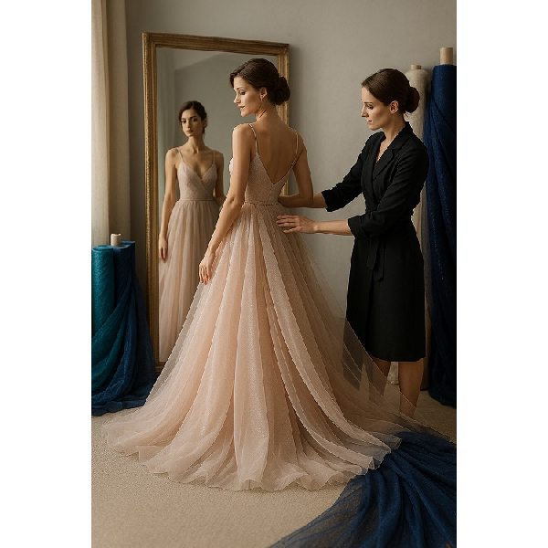 custo vestido noiva dourado ball gown sereia