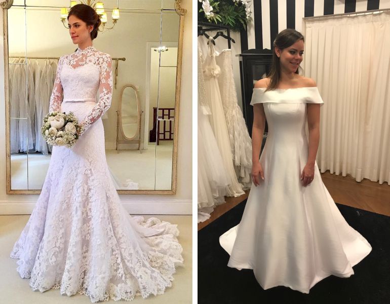 erros ao escolher vestido de noiva brocado