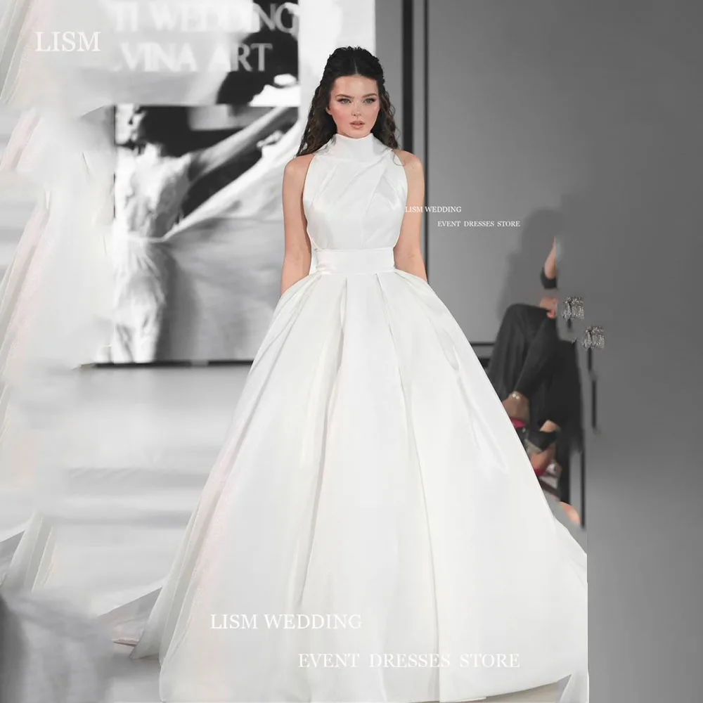 vestido de noiva gola canoa com renda
