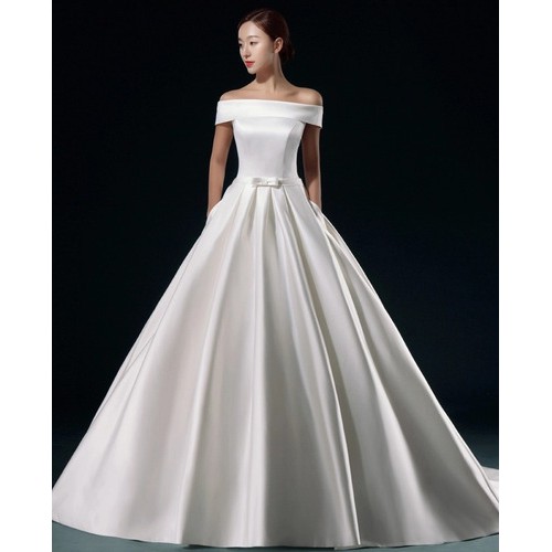 vestido de noiva gola canoa zibeline