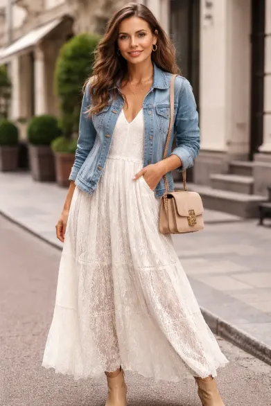 inspiração vestido de noiva longo com rasteira