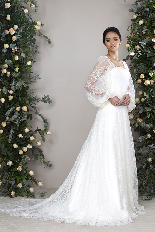 vestido de noiva manga bispo vs manga bufante