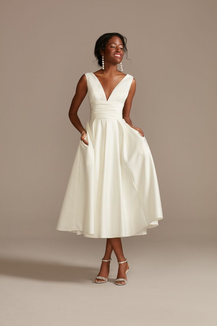 preço vestido de noiva midi com scarpin