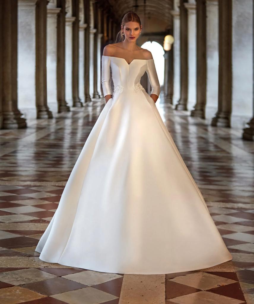 onde comprar vestido de noiva outono tecido leve