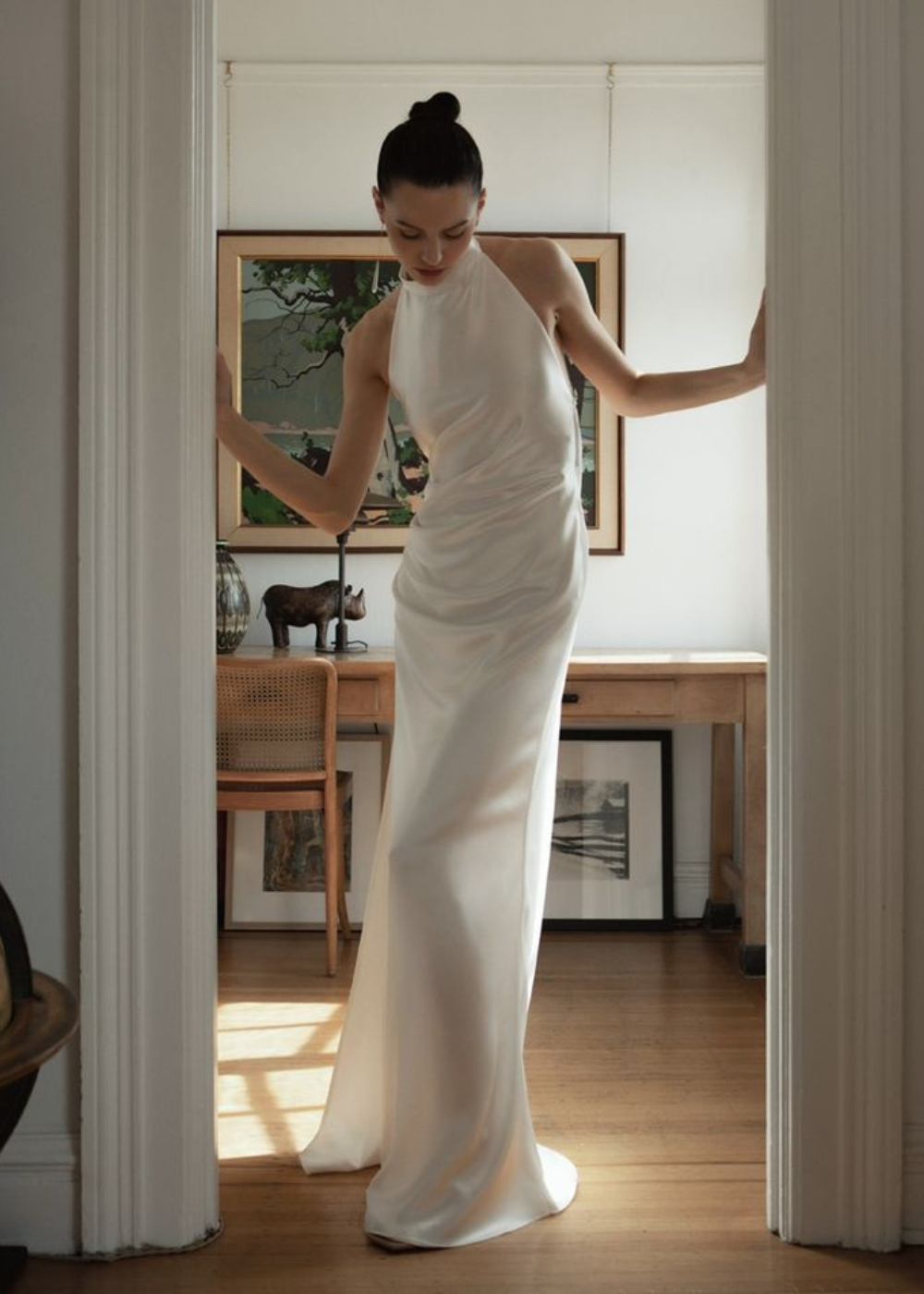 inspiração vestido de noiva outono tecido leve