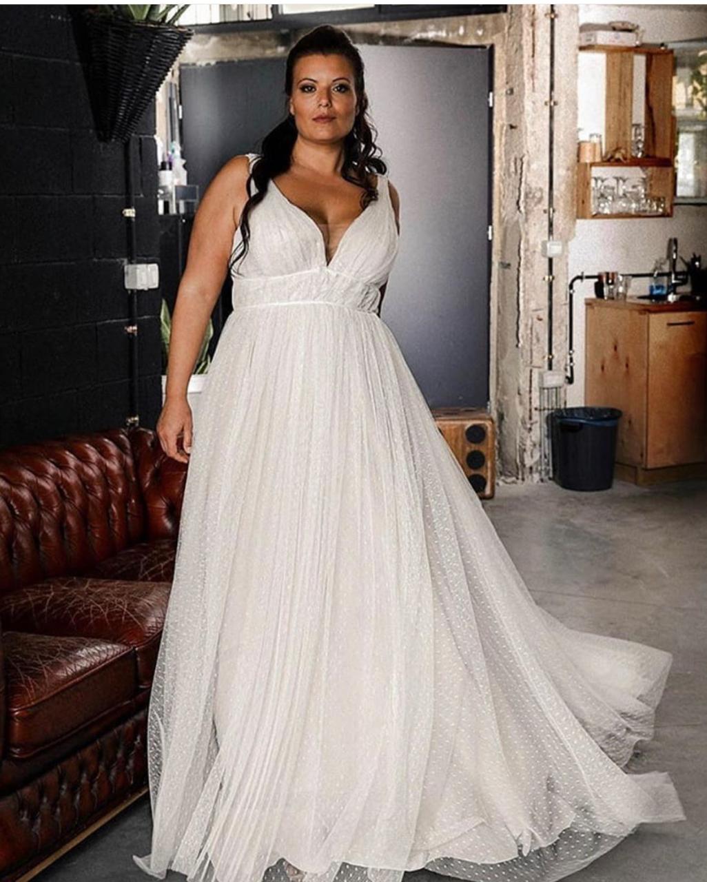 vestido de noiva com tecido leve