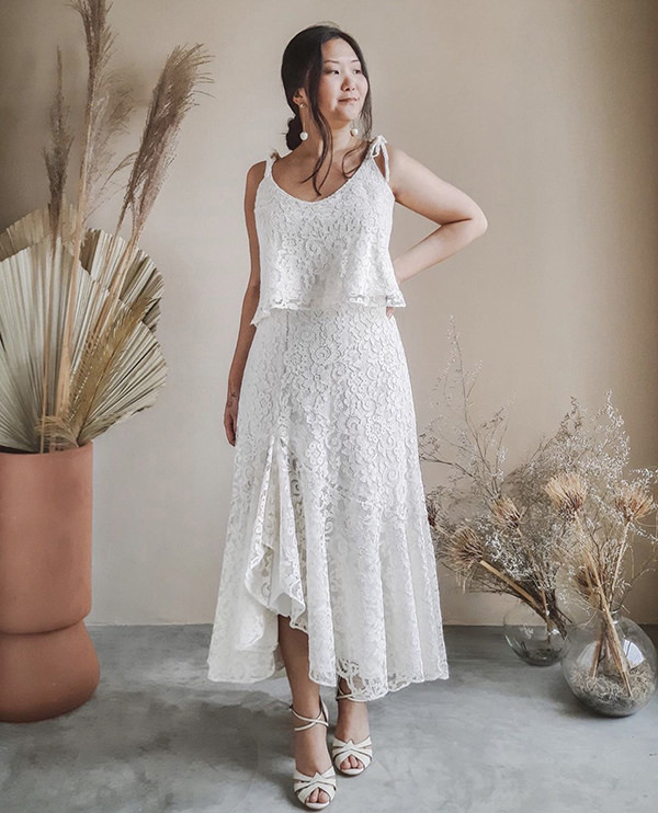 inspiração vestido de noiva saia de chiffon