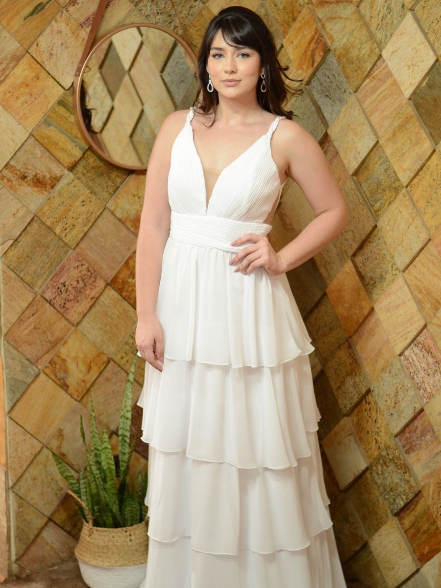 vestido de noiva saia de chiffon vs saia de tule