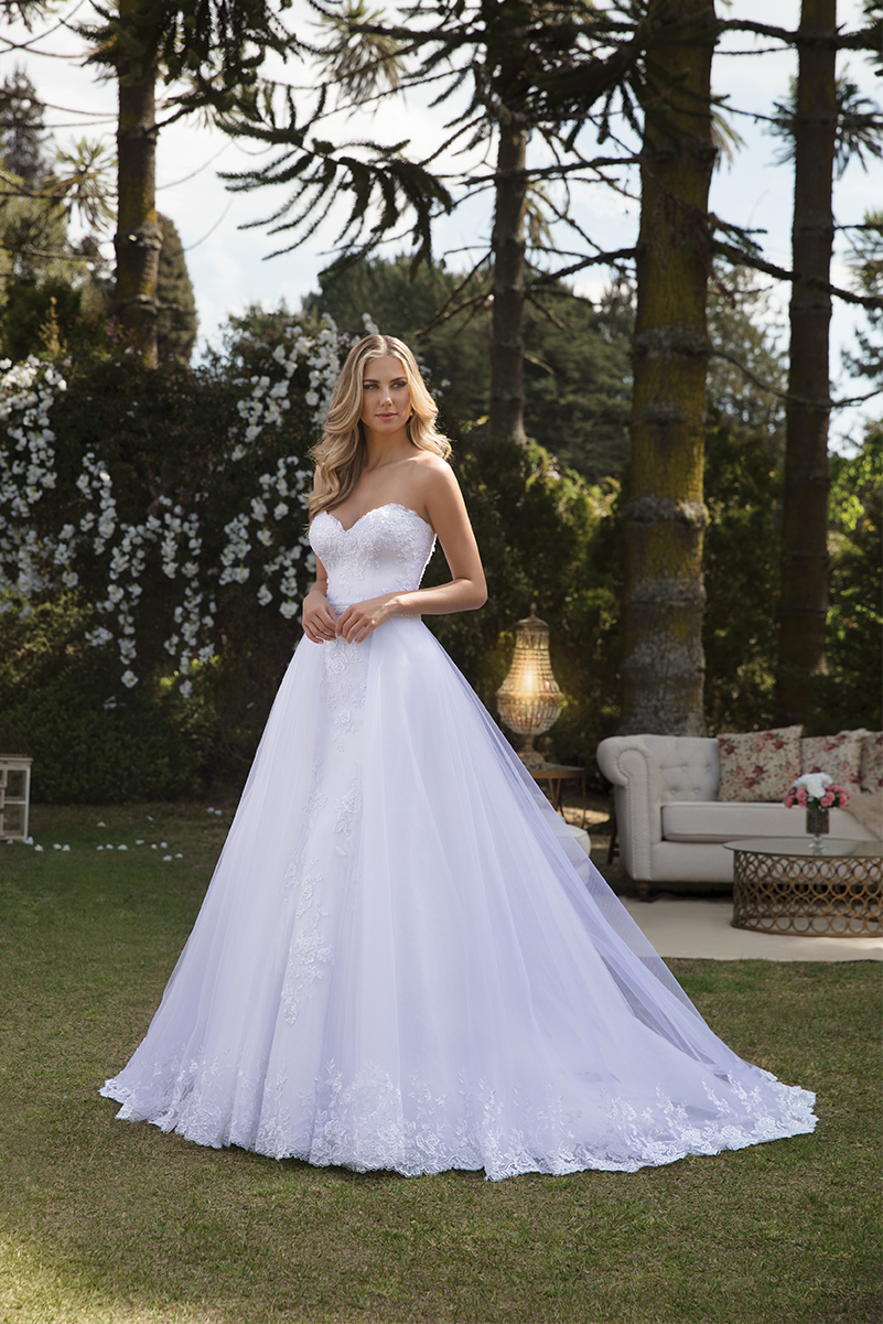 vestido de noiva saia organza para casamento na praia