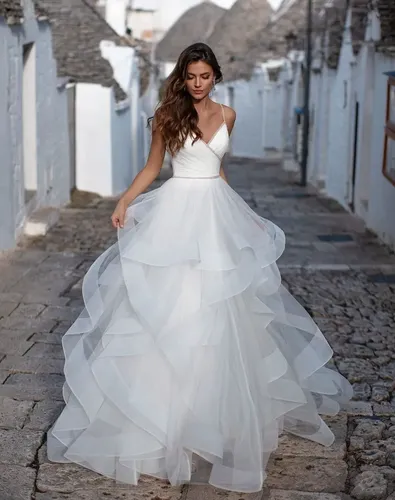 inspiração vestido de noiva saia organza