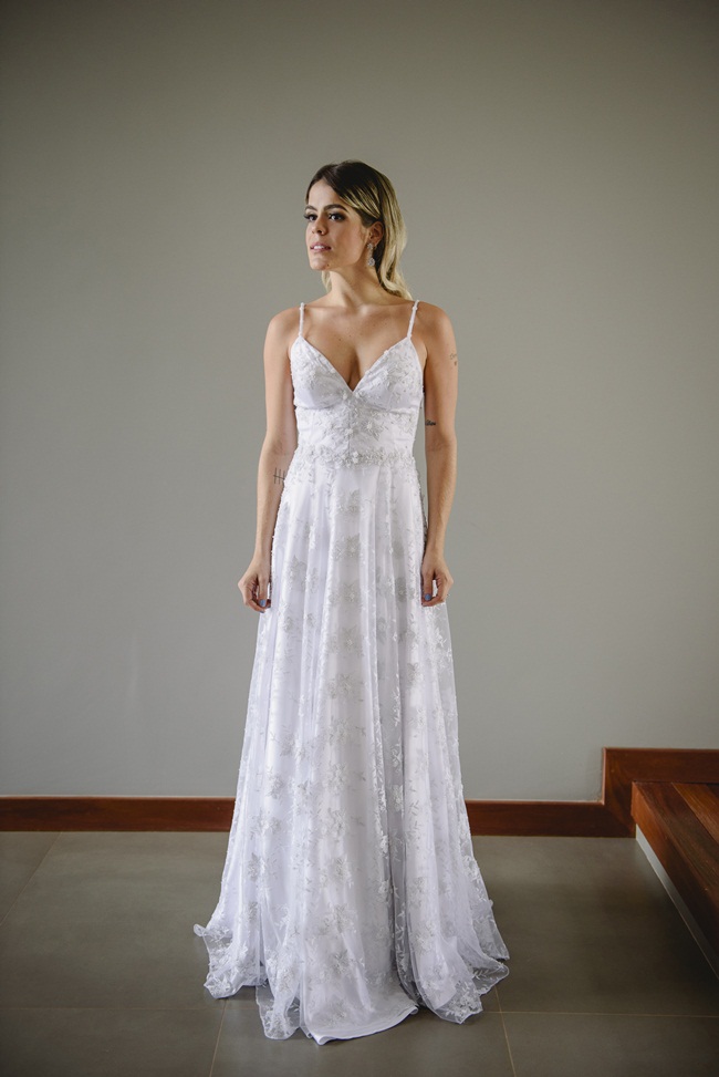 Como escolher o tecido ideal para seu vestido de noiva godê