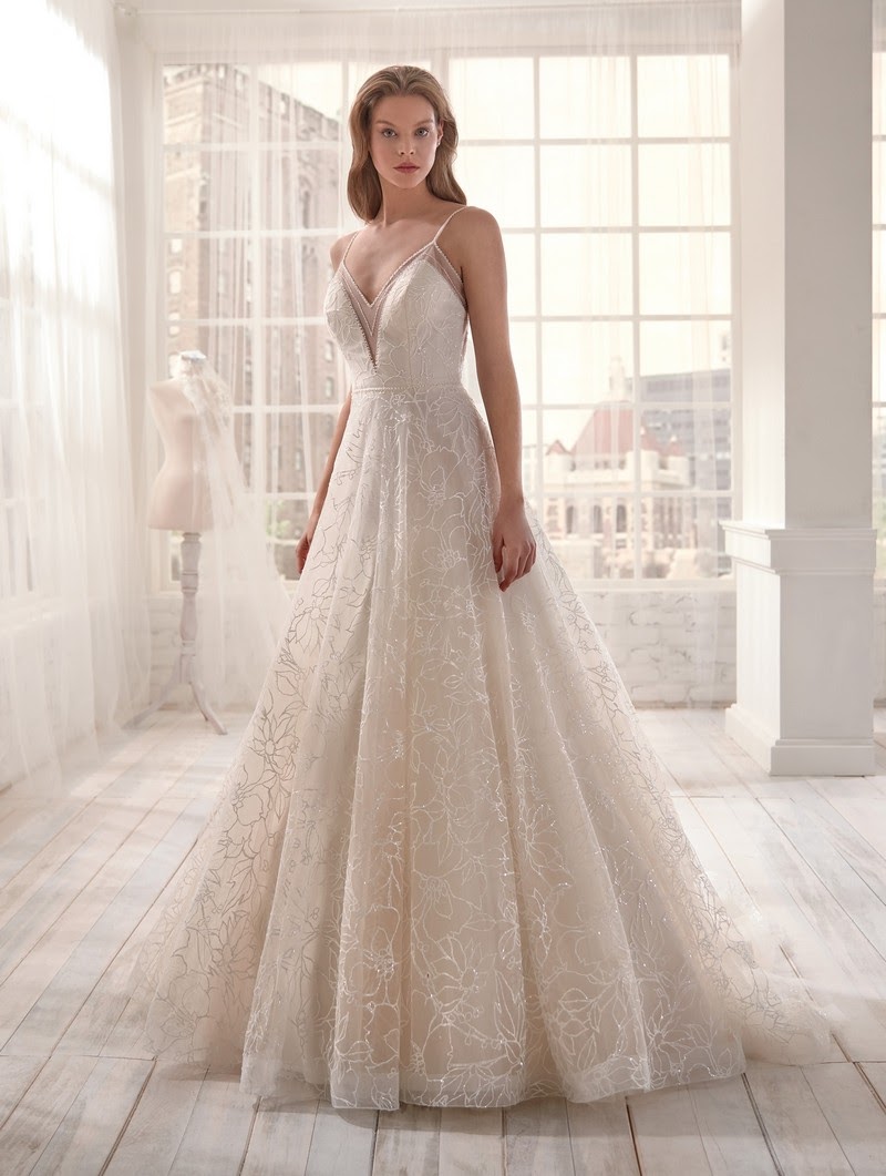 vestido de noiva saia plissada longa