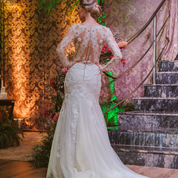 preço médio vestido de noiva sereia renda