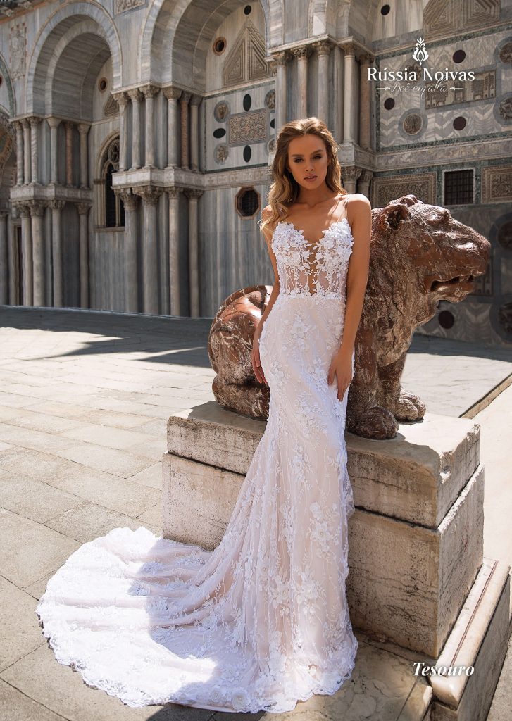 vestido de noiva sereia renda