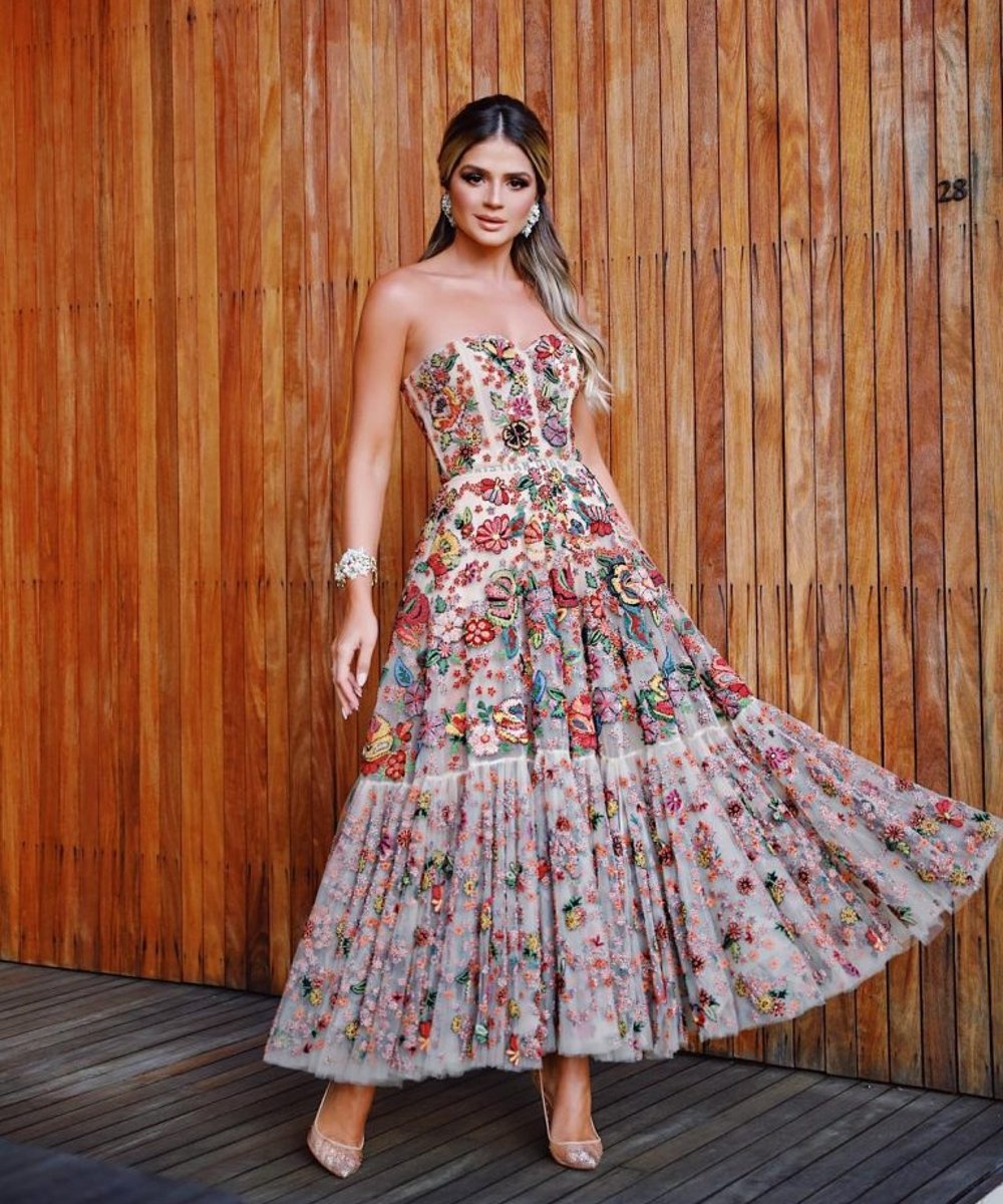 vestido de noiva civil midi
