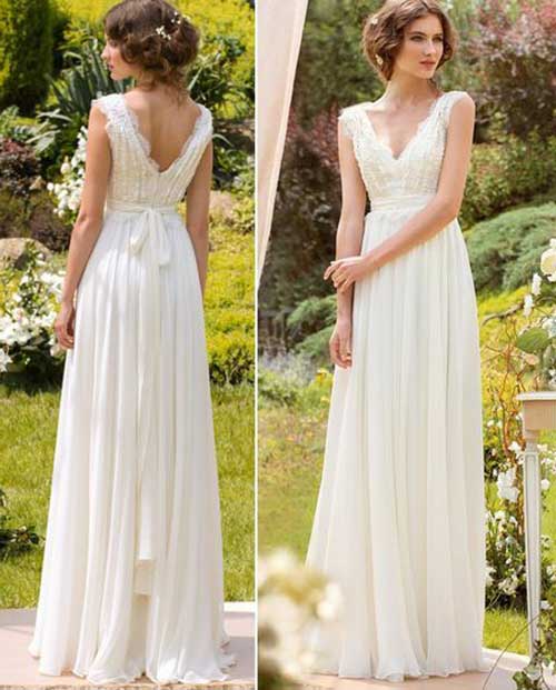 vestido de noiva para casamento no campo