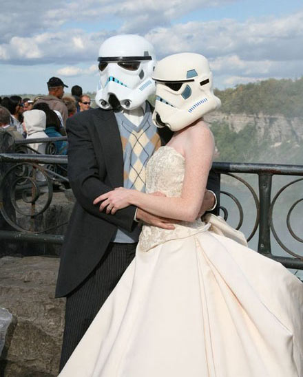 vestido de noiva inspirado em Star Wars