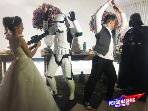 vestido de noiva Princesa Leia