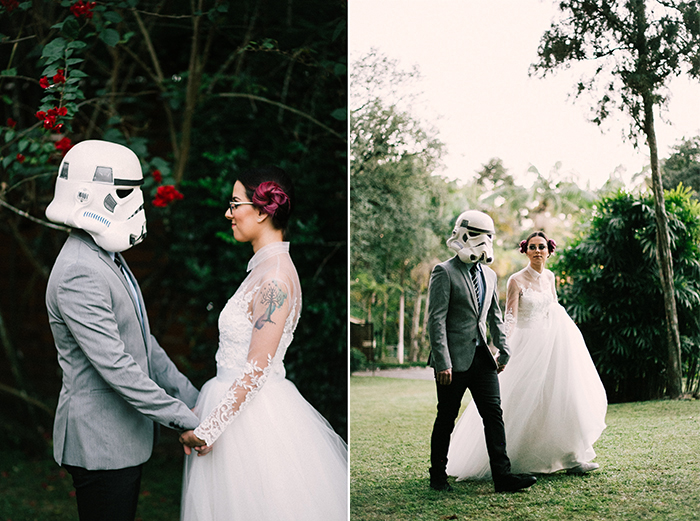 casamento temático Star Wars vestido