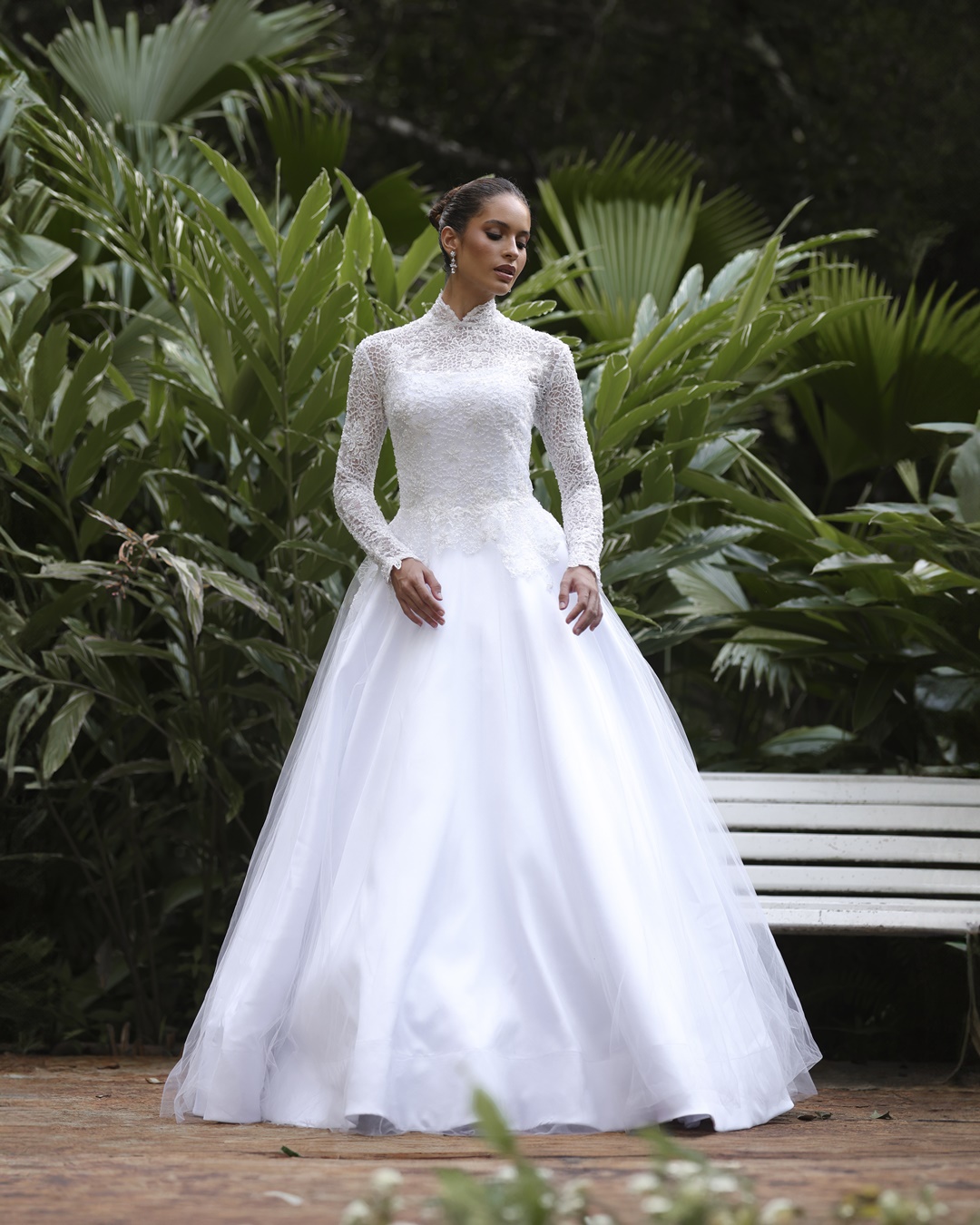 vestido de noiva todo liso