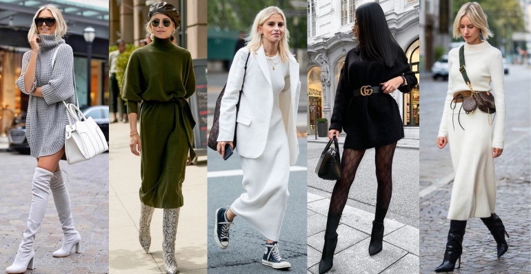 vestido de noiva tricô inverno gola alta