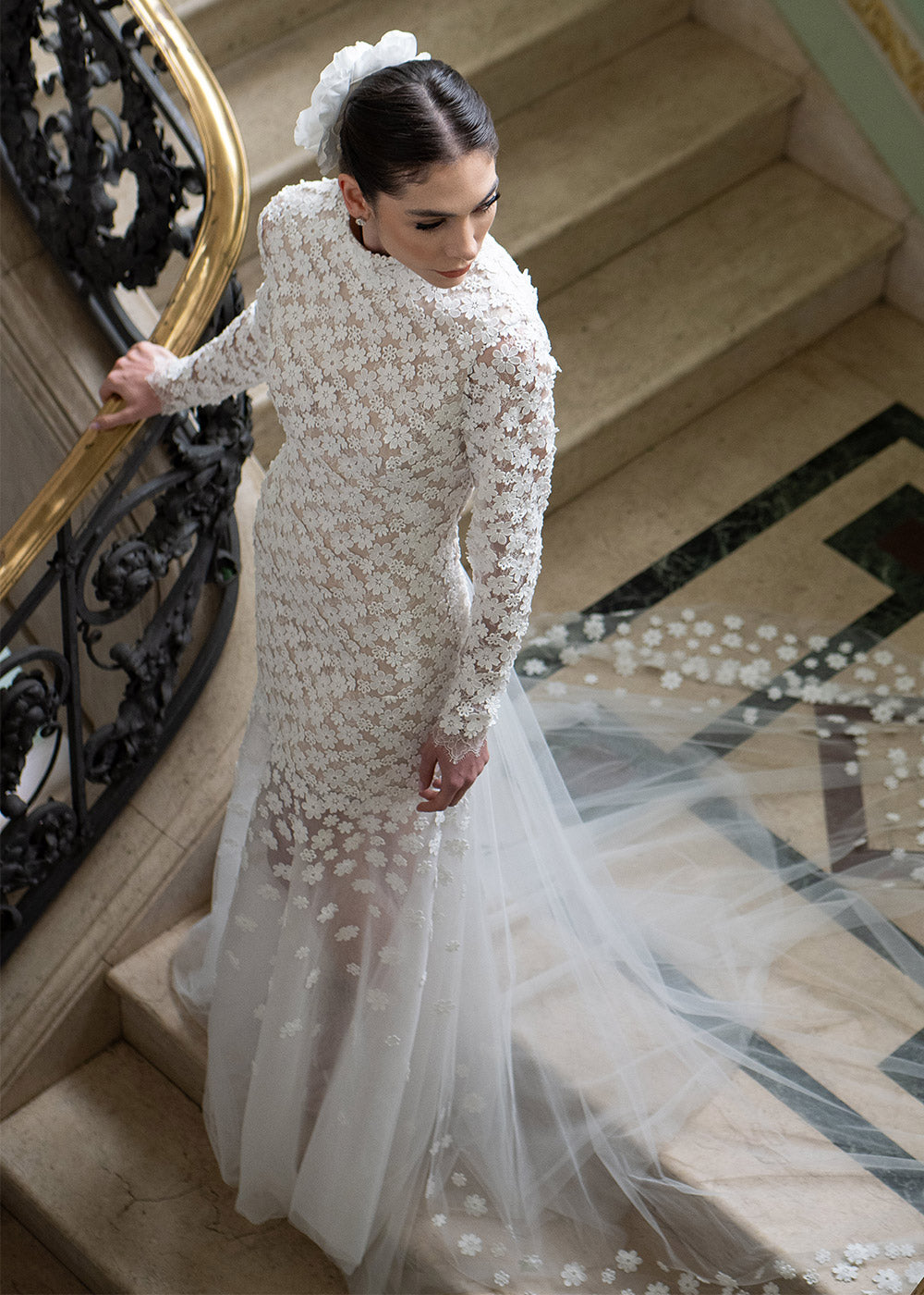vestido de noiva tricô branco inverno