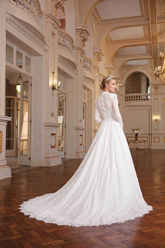 vestido de noiva tricô off white inverno