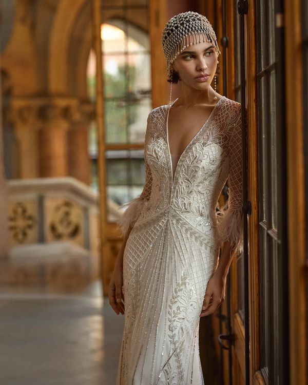 vestido de noiva anos 20 inspiração