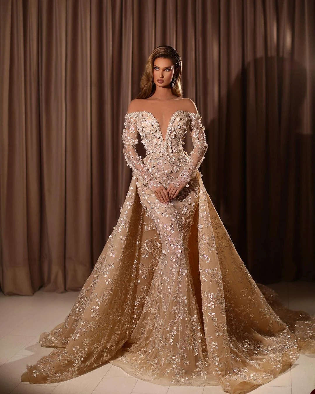 vestido noiva dourado champagne gold ou rose gold