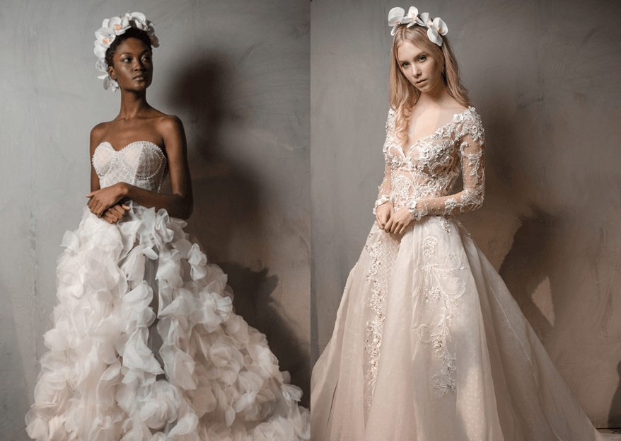 ideias vestido noiva dourado champanhe ouro rose