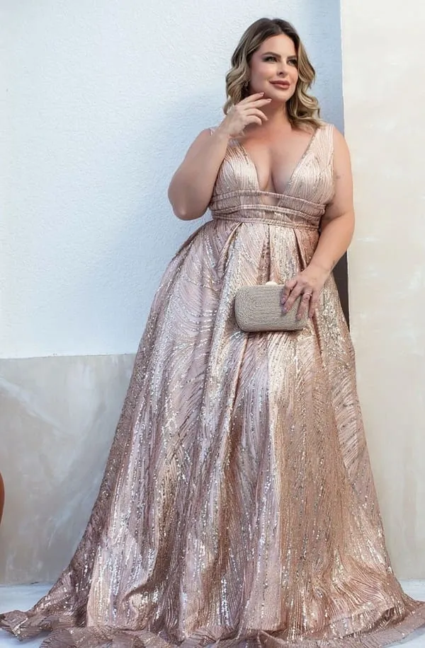 custo vestido de noiva rose gold