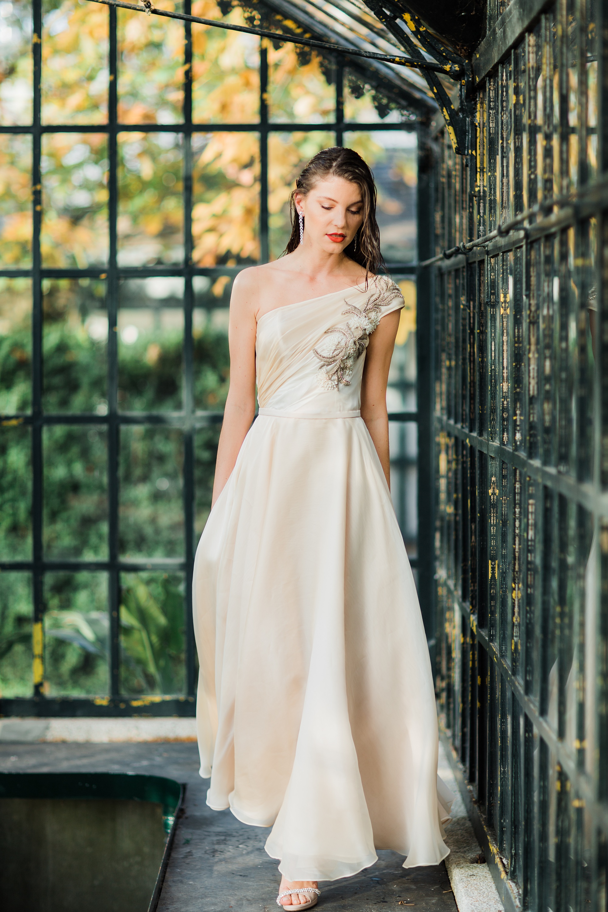 vestido noiva dourado champanhe ou rosé gold