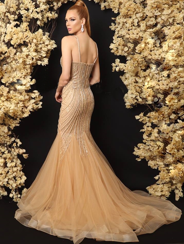 10 ideias vestido noiva dourado princesa sereia